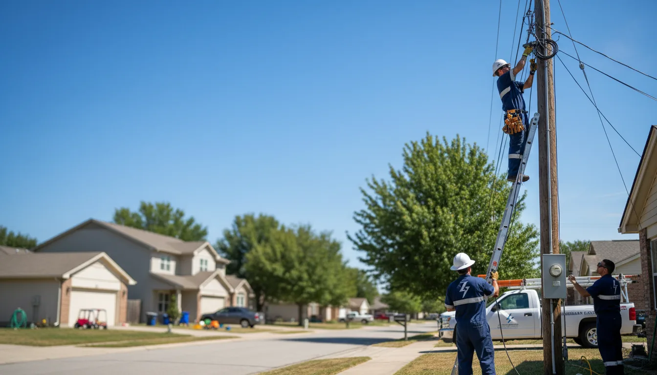 Residential electrician providing installation services in Murrayville, IL